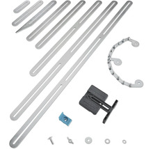 Verktygssats med kedjerörskärare, montagejärn och tillbehör