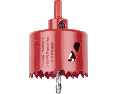 Wolfcraft hålsåg med en diameter på 65 millimeter