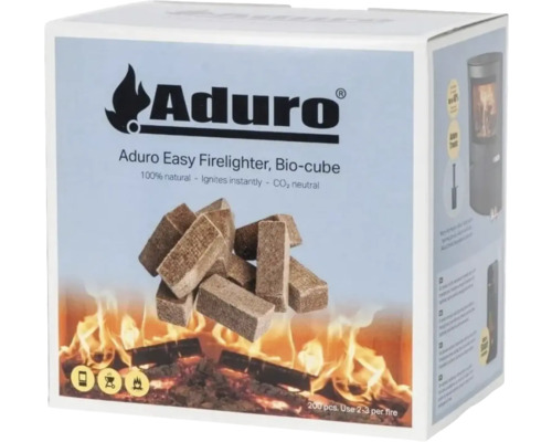 Aduro Easy tändbriketter Bio-kub förpackning