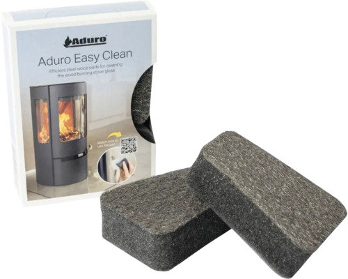 Rengöringssvamp ADURO Easy clean för kaminer 2st Aduro Easy Clean stålullsdynor för rengöring av vedspisglas