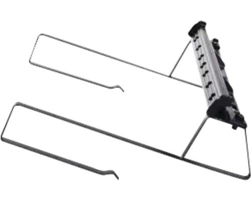 Taksteg ADURO för eternittak svart metall Handdukstork med två handdukshållare