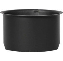 Svart blomkruka för trädgården