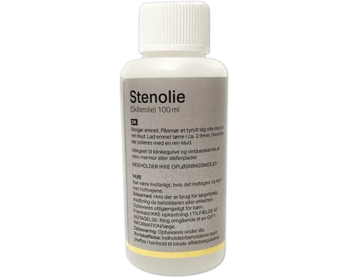 Stenolje i vit plastflaska, 100 ml