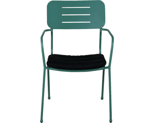 Matstol VENTURE HOME Nicke grön inkl. dyna Stol med armstöd och sittdyna