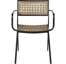 Fåtölj med rotting sits och ryggstöd