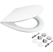 Toalettsits av plast med monteringstillbehör