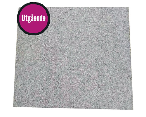 Granitplatta med noteringen utgående artikel