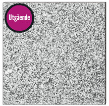 Granitplatta med märkningen utgående artikel