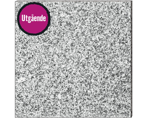 Granitplatta med märkningen utgående artikel