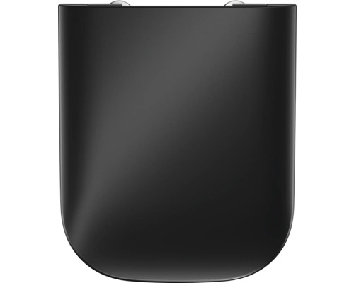Toalettsits med mjukstängning DURAVIT Happy D.2 antracit matt Svart toalettstol