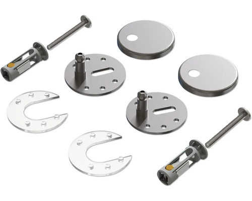 Fästmaterial för en hängande toalett i detalj