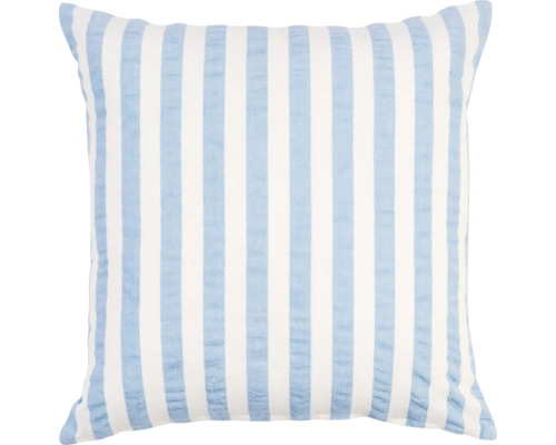Kudde Seersucker blå 45x45cm Kudde med randigt mönster