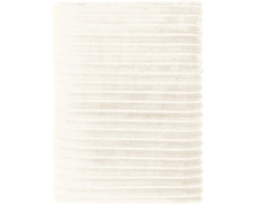 Flannelpläd Ecru 150x200cm Matta med horisontella ränder