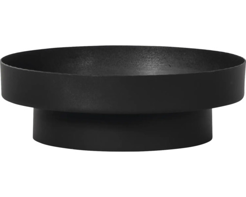 Övergång ADURO tillbehör skorstensrör Ø118 utv Ø155 inv Svart skål av metall
