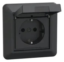 Uttag med fällbart lock