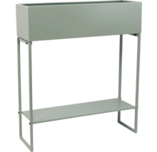 Blomställ med rektangulär blomlåda och hylla