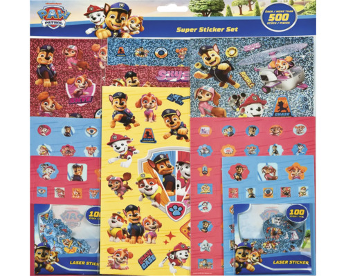 Paw Patrol Super Sticker Set med över 500 klistermärken.