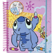 Anteckningsbok med Stitch-motiv och spiralbindning