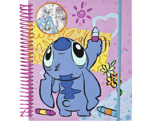 Anteckningsbok med Stitch-motiv och spiralbindning