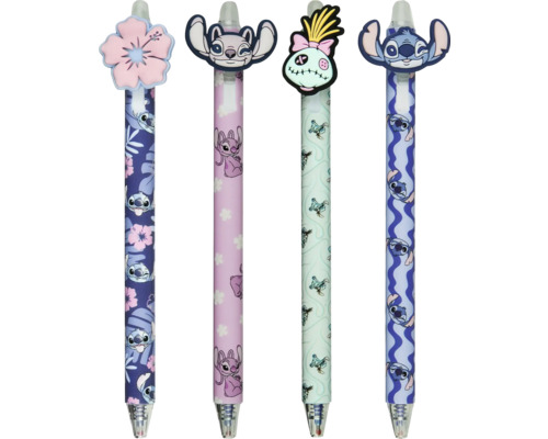 Fyra pennor med Disney Lilo och Stitch-motiv