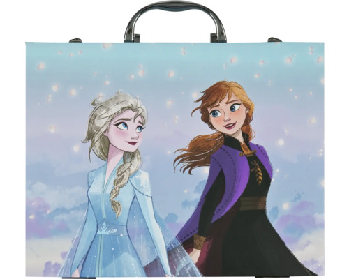 Resväska med bild av Anna och Elsa från filmen Frost