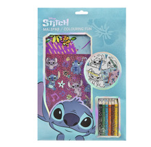 Målarset med Stitch-motiv, inklusive målarbok och färgstift