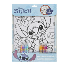 Måla efter nummer-set med Disney Stitch-motiv och två affischer