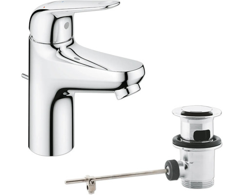 Tvättställsblandare med bottenventil