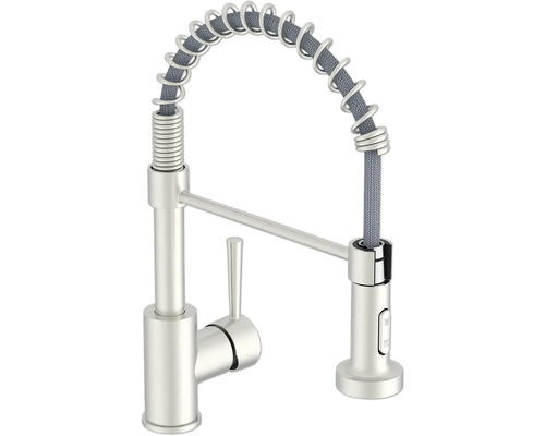 Köksblandare med flexibel pip och ettgreppsblandare