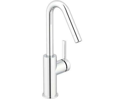 Köksblandare av metall med hög pip