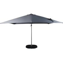 Fyrkantigt parasoll med vevmekanism