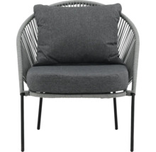 Trädgårdsstol med dyna och stålben