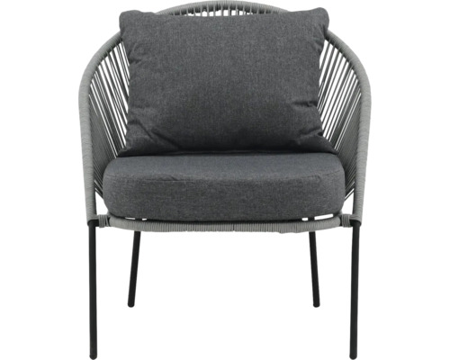 Trädgårdsstol med dyna och stålben