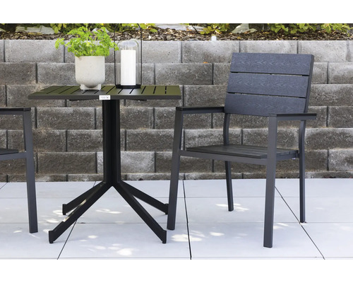 Trädgårdssittgrupp med bord och stol för utomhusbruk