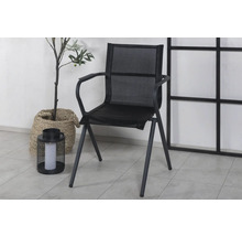 Trädgårdsstol med armstöd och nätklädsel