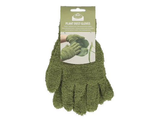 Dammtorkarhandskar för rengöring av växter