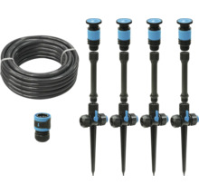 Trädgårdsslang med snabbkoppling och sprinklersats för trädgårdsbevattning