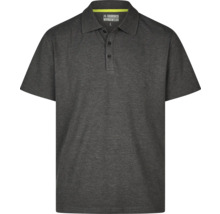 Grå Hammer Workwear pikétröja med knappslå