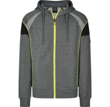 Grå hoodie med dragkedja
