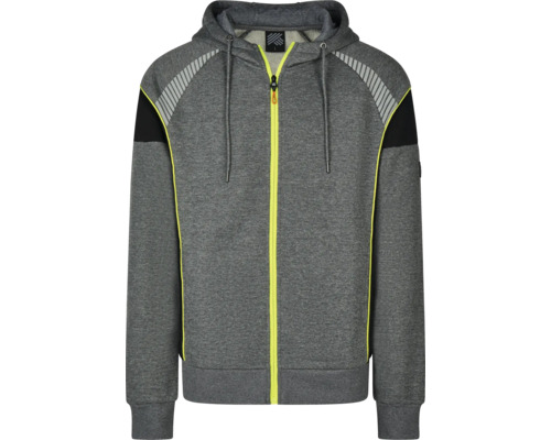 Grå hoodie med dragkedja
