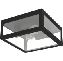 Fyrkantig taklampa med glasskärm och ljuskälla