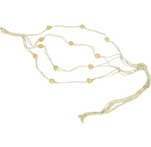 Blomkruka av bomull med träpärlor