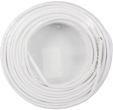 Vit telefonkabel, upprullad