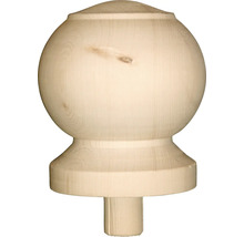 Träkula för räcke stolpar