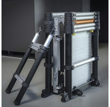 Hopfälld multifunktionell aluminiumstege med hjul