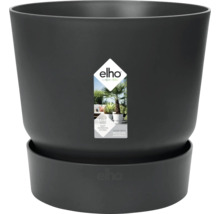 Mörkgrå blomkruka med bevattningssystem från Elho