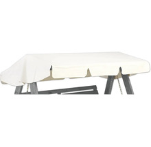 Trädgårdsgunga med tygtak