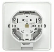 Eluttag, inre vy för installation