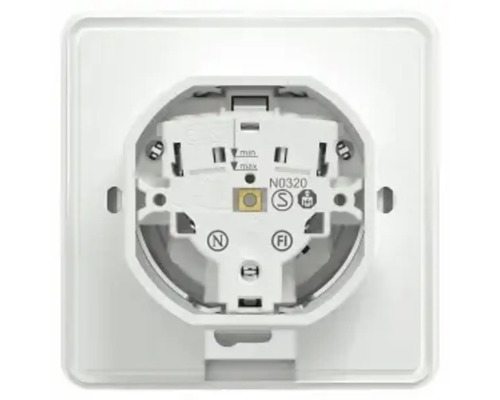 Eluttag, inre vy för installation