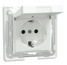 Eluttag med fällbart lock för inomhusbruk